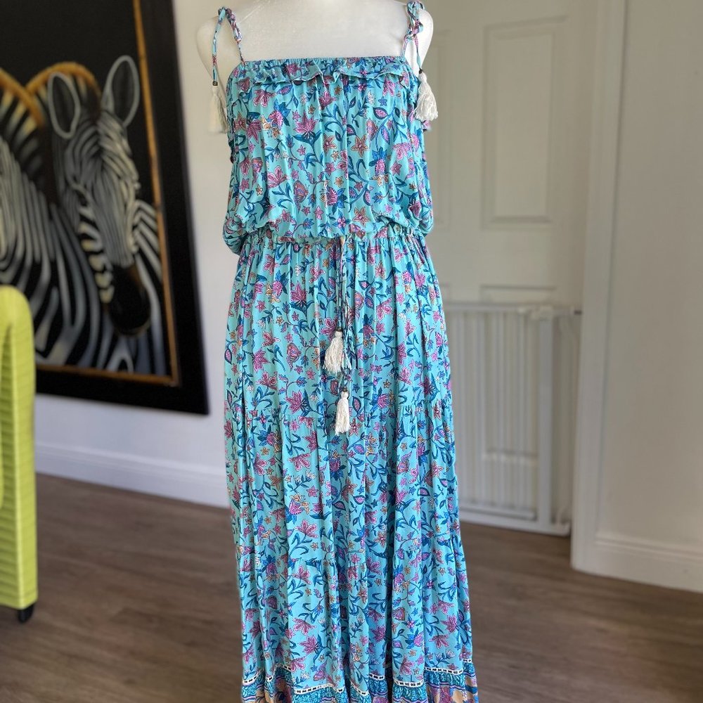 KLD Maxi Floral Dress with Adjustable Straps